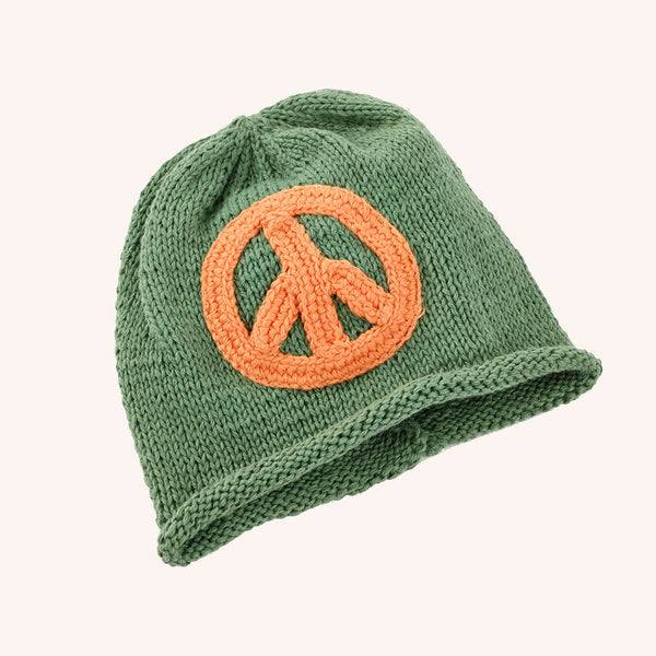 Organic Peace Hat - Baby Beanie |  | The Baby Penguin