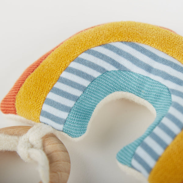 Organic Rainbow Rattle | Organic Toys | The Baby Penguin