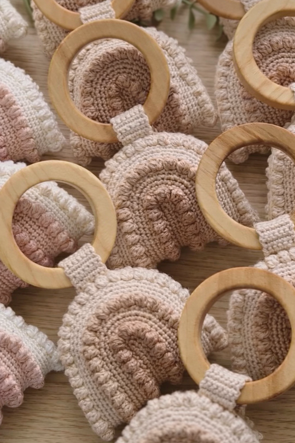 Pastel Rainbow Rattle - The Baby Penguin