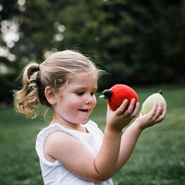 Pretend Play Food Rattle - Red Apple |  | The Baby Penguin