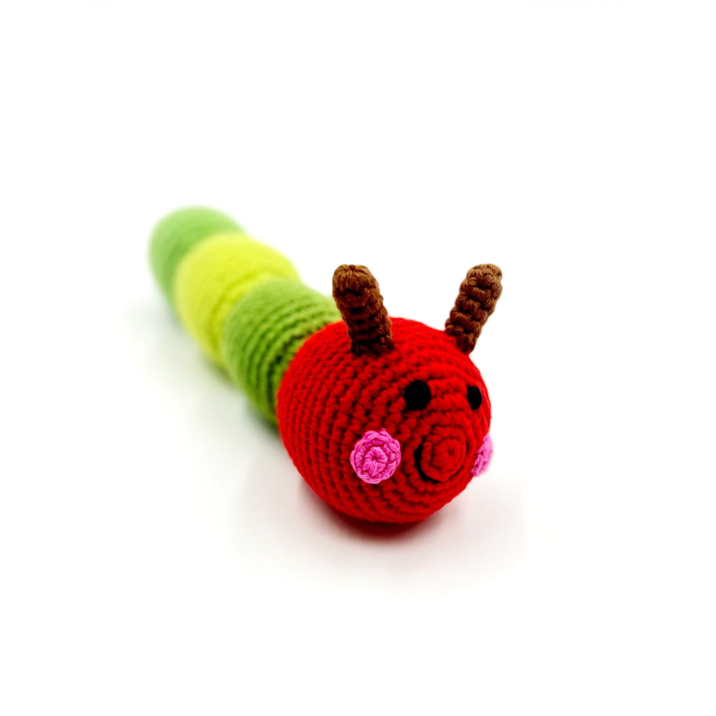 Caterpillar Rattle - Red |  | The Baby Penguin