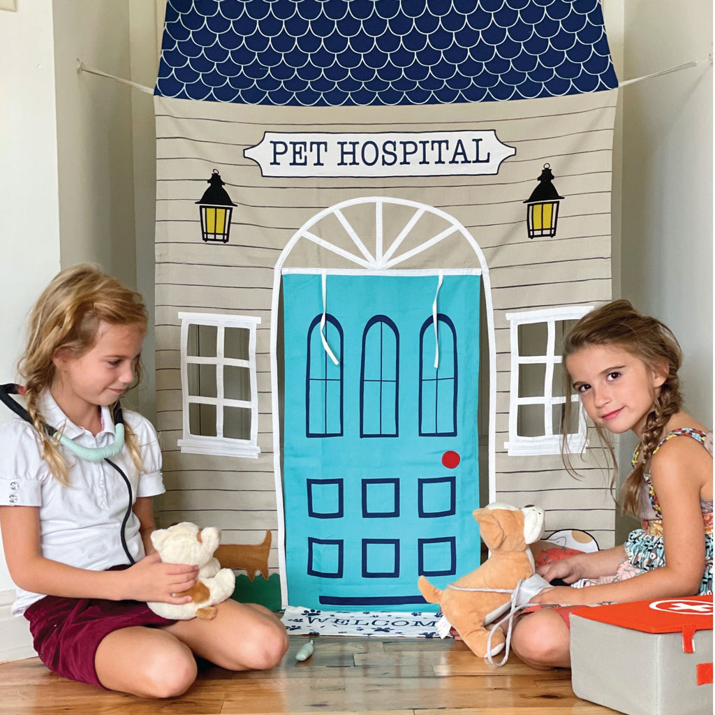 Pet Hospital Doorway Storefront with Vet's Kit | Play Tent | The Baby Penguin