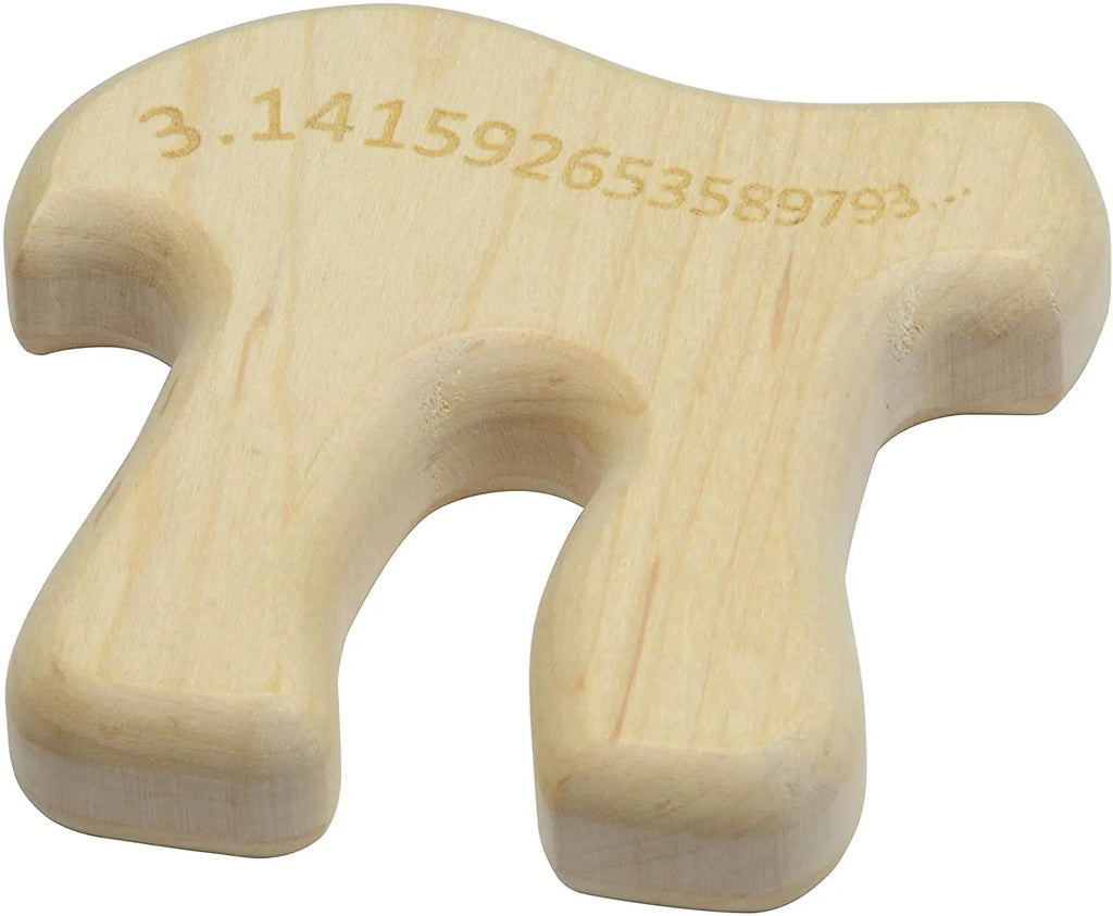 Pi Shaped Baby Teether | Natural | Made in the USA
