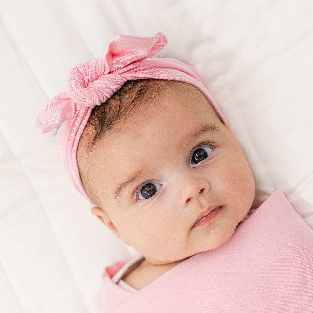 Pink Blossom Bow Headband - The Baby Penguin