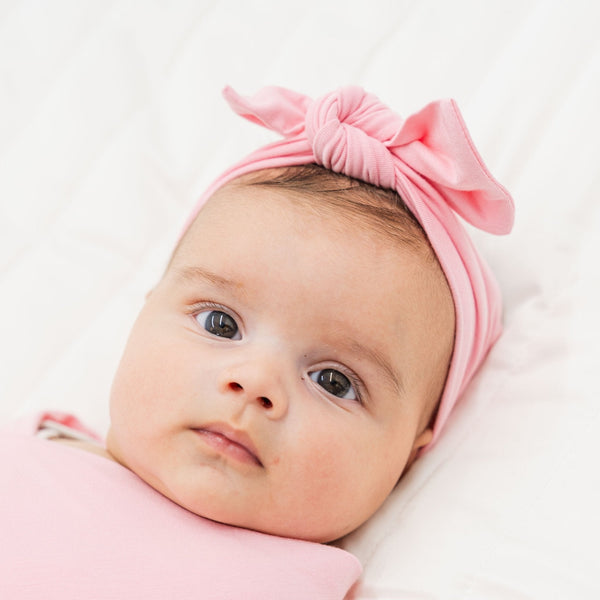 Pink Blossom Bow Headband - The Baby Penguin