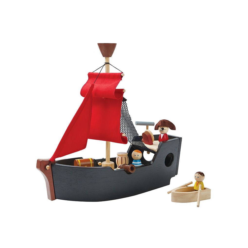 Pirate Ship - Top Sustainable Toy - PlanToys USA - The Baby Penguin