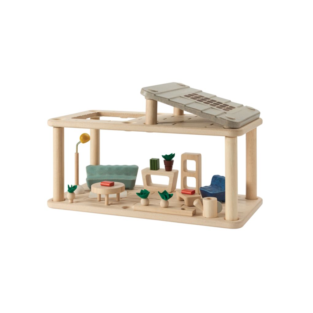 PlanSpace Gathering Flat With Sunroom - Top Sustainable Toy - PlanToys USA