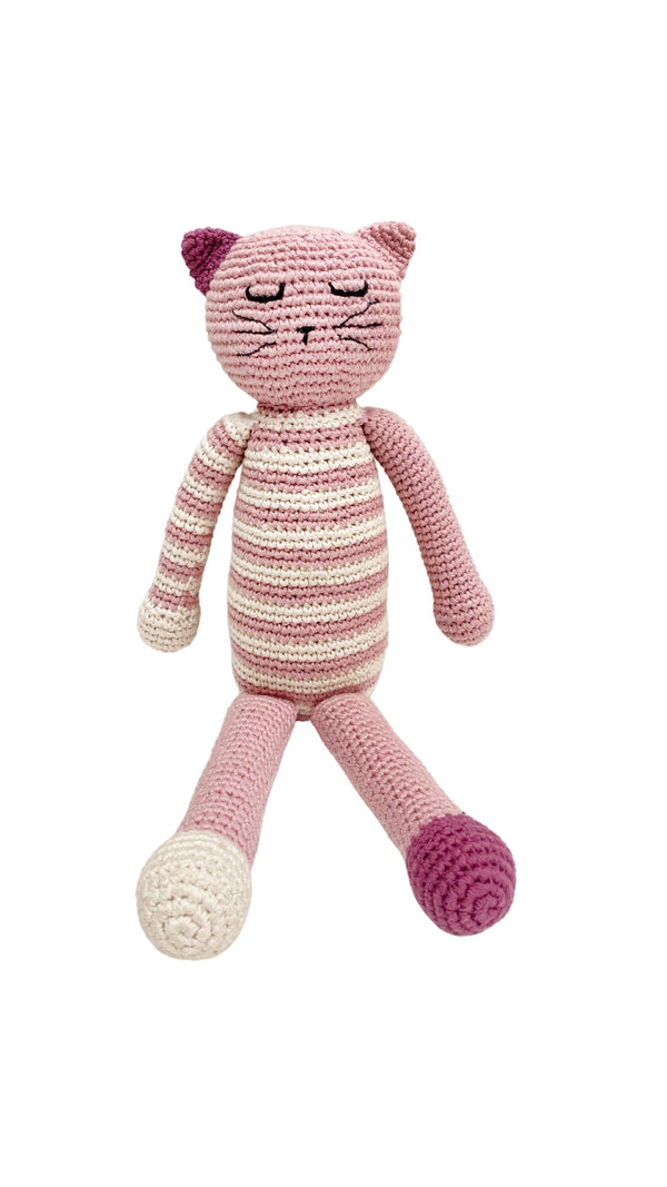 Plush Sleeping Kitten Rattle | Rattle | The Baby Penguin