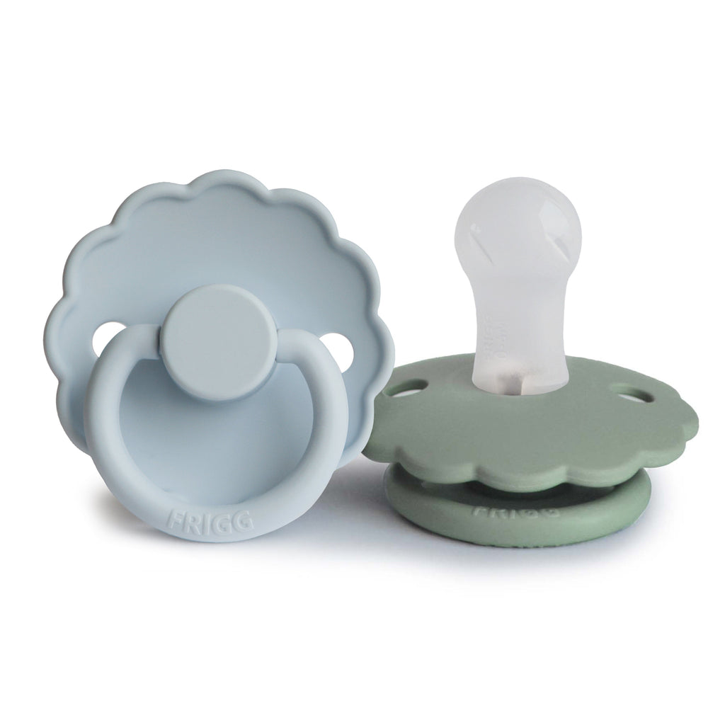 FRIGG Daisy Silicone Pacifier 2-Pack | SILICONE FRIGG PACIFIERS | The Baby Penguin
