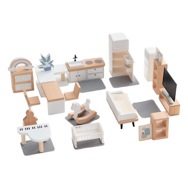 **Pre-order (Ships in 1-2 Weeks)**Wooden Dollhouse Furniture Toy Pretend Play Set |  | The Baby Penguin