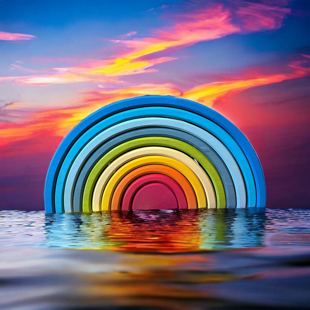 **Pre-order (Ships in 2-3 Weeks)**10 Pcs STAINED Gwawr Rainbow in Sunrise Color Limited Edition |  | The Baby Penguin