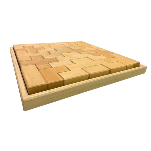 **Pre-order (Ships in 2-3 Weeks)**19 Pcs Wooden Stairway Building Blocks Set |  | The Baby Penguin