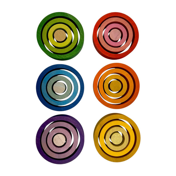 **Pre-order (Ships in 2-3 Weeks)**24-Piece Rainbow Nesting Rings |  | The Baby Penguin