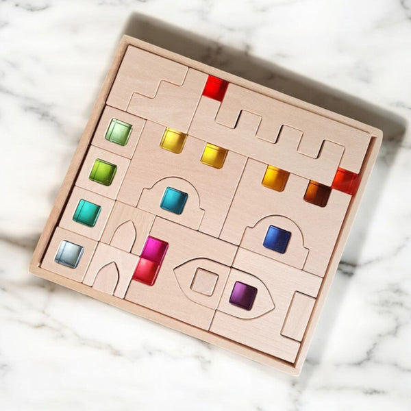 **Pre-order (Ships in 2-3 Weeks)**26 Pcs Fairy Tale Town Blocks Set with Storage Tray |  | The Baby Penguin