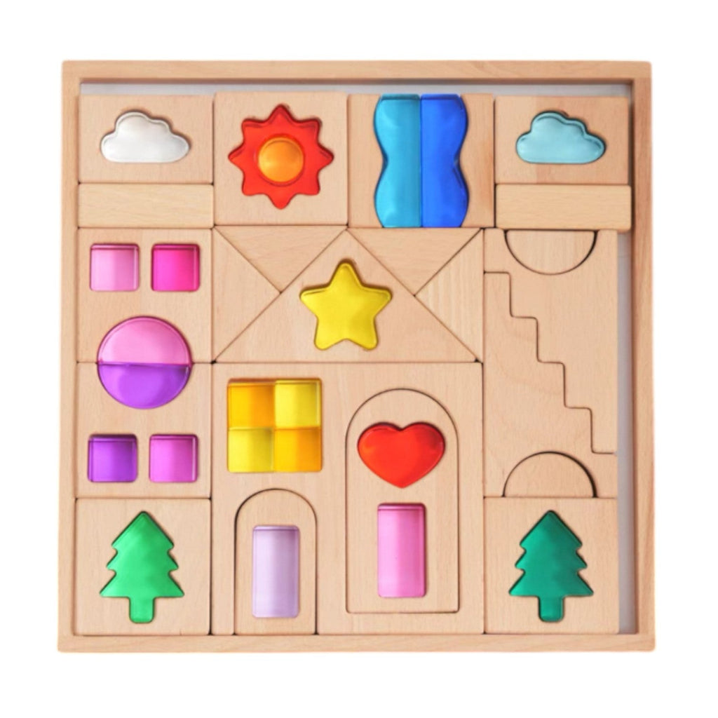 **Pre-order (Ships in 2-3 Weeks)**45-Piece Dreamlight Village Lucite Block Set with Wooden Tray |  | The Baby Penguin