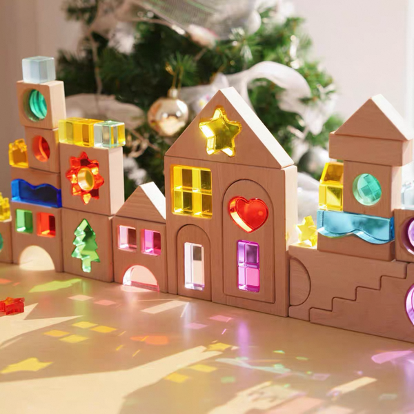 **Pre-order (Ships in 2-3 Weeks)**45-Piece Dreamlight Village Lucite Block Set with Wooden Tray |  | The Baby Penguin