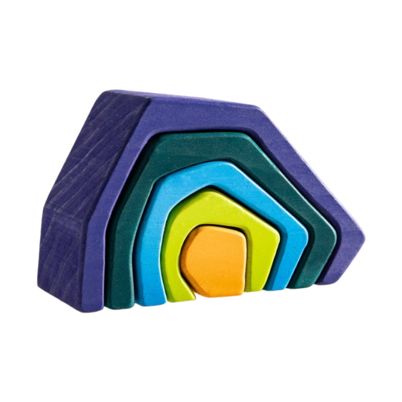 **Pre-order (Ships in 2-3 Weeks)**5 Pcs Stone Caves Stacking Blocks | toys | The Baby Penguin