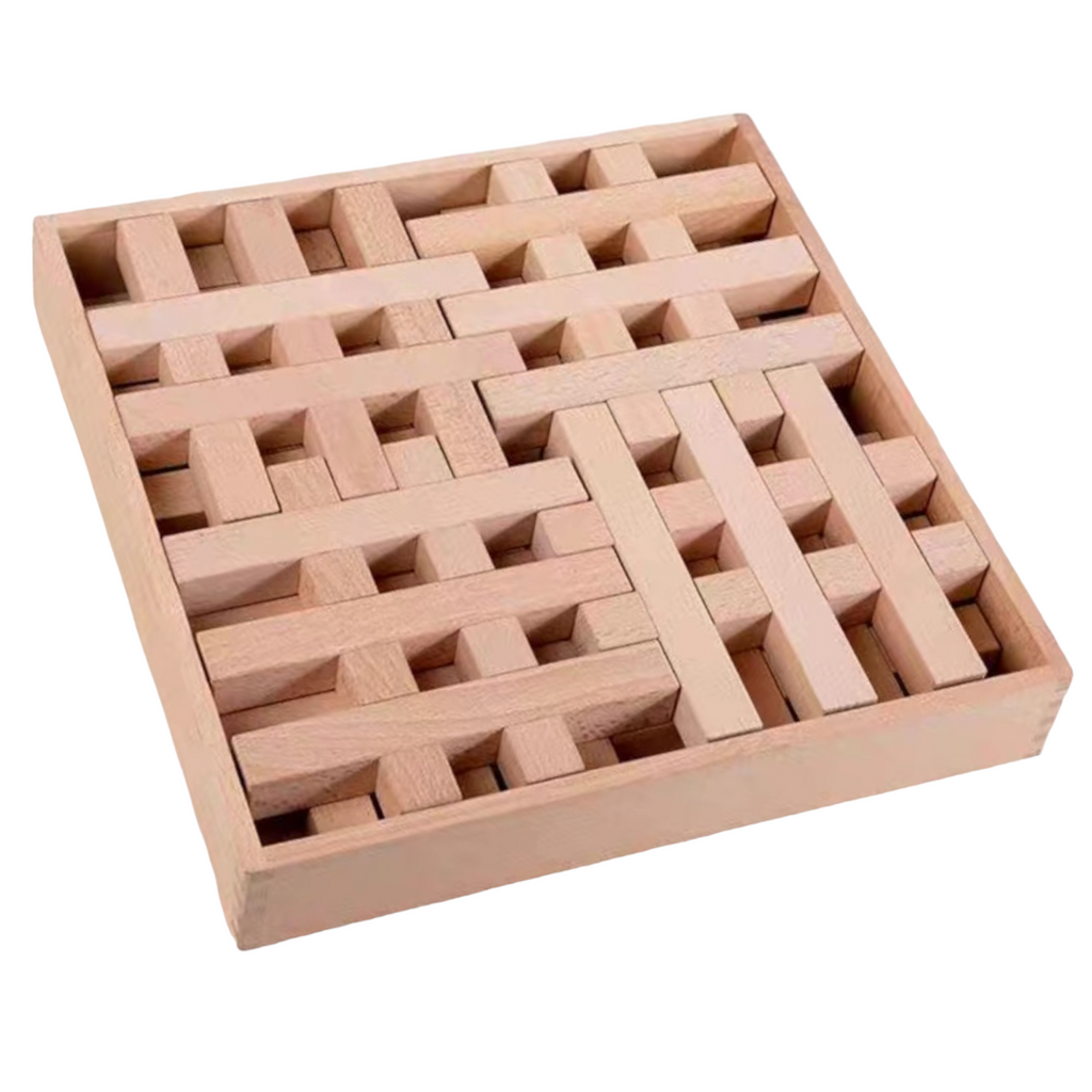 **Pre-order (Ships in 2-3 Weeks)**8 Pcs Grid Blocks Set with Storage Tray |  | The Baby Penguin