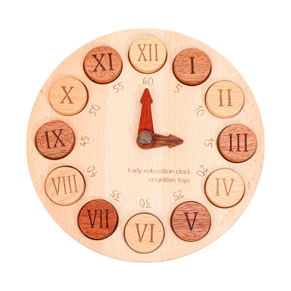 **Pre-order (Ships in 2-3 Weeks)**Wooden Cognitive Learning Clock – Dual-Sided Time Recognition Toy with Roman and Arabic Numerals |  | The Baby Penguin