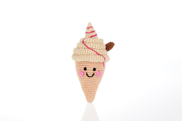 Pretend Play Food Rattle - Ice Cream Cone |  | The Baby Penguin