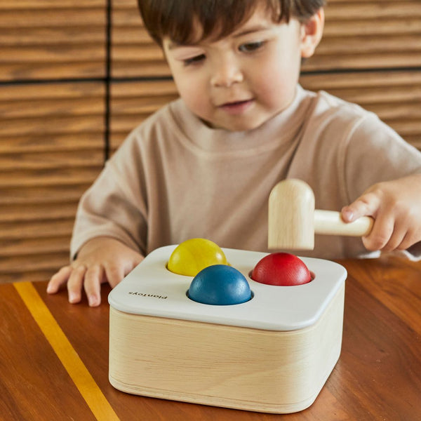 Punch & Drop Bin - Top Sustainable Toy - PlanToys USA - The Baby Penguin