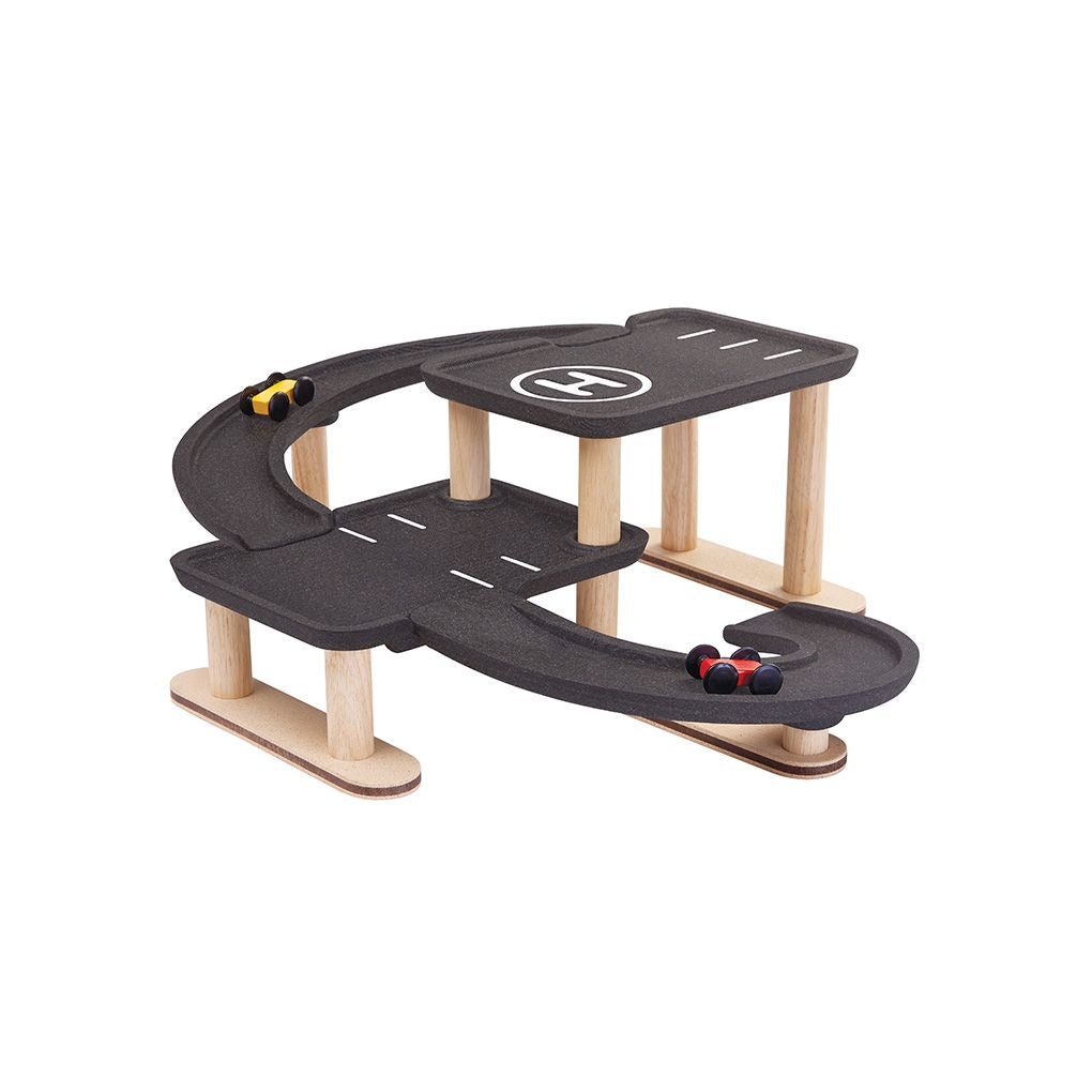 Race N Play Parking Garage - Top Sustainable Toy - PlanToys USA - The Baby Penguin
