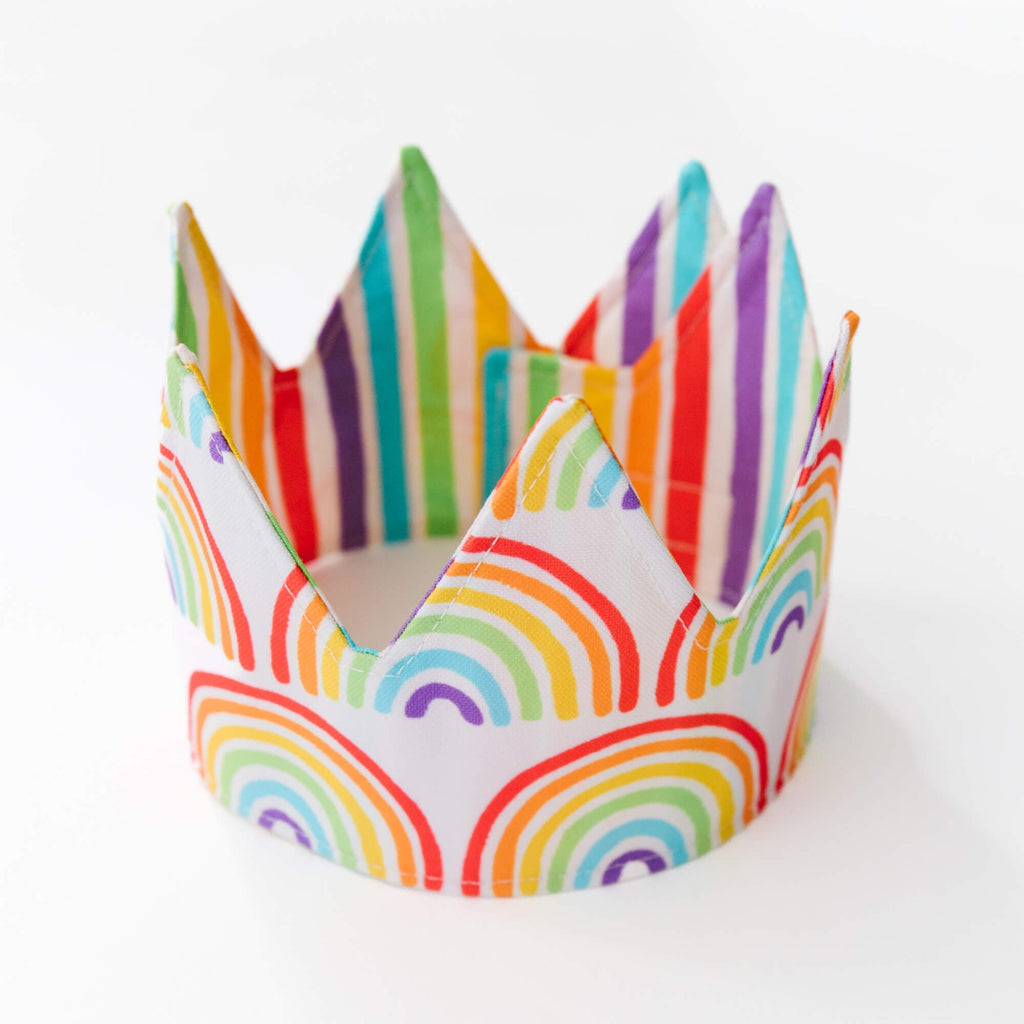 Rainbow Crown for Dress Up: "It will brighten your day!" - The Baby Penguin