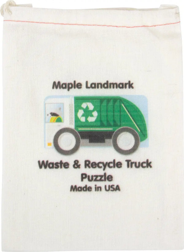 Recycling Truck Jigsaw Puzzle | Sustainable Toy | USA Made