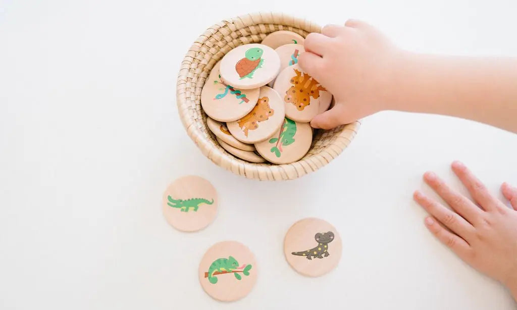 Reptiles Matching Tiles | Tile Toys | The Baby Penguin