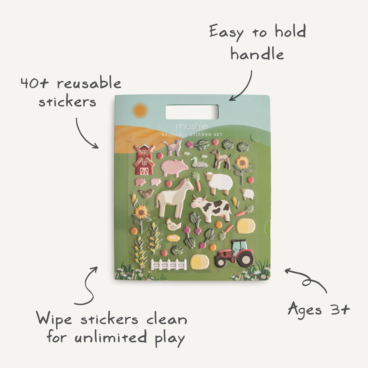 Reusable Farm Sticker Set – The Baby Penguin