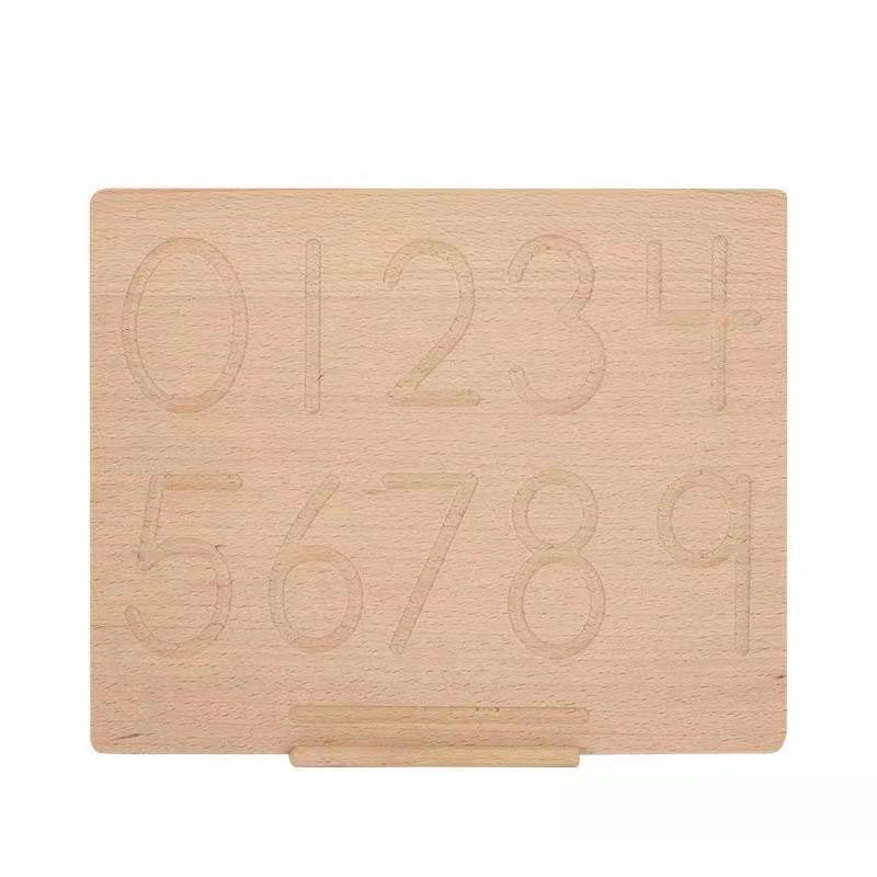Reversible Number Wooden Tracing Board | toys | The Baby Penguin