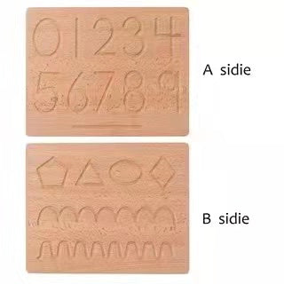 Reversible Number Wooden Tracing Board | toys | The Baby Penguin