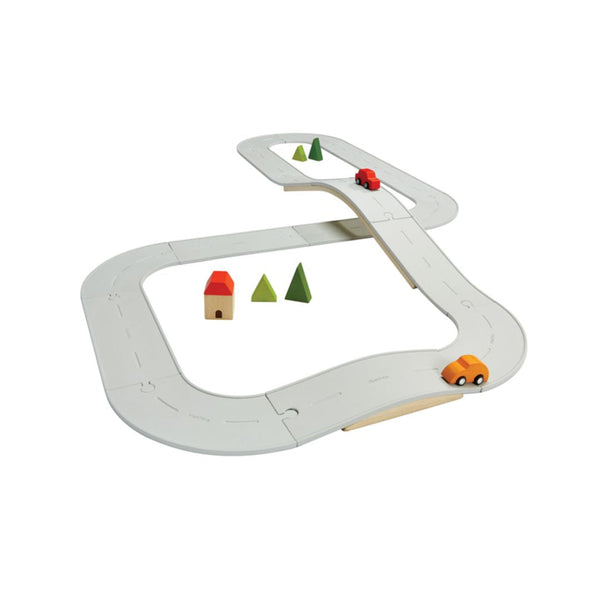 Rubber Road & Rail Set - Large - Top Sustainable Toy - PlanToys USA