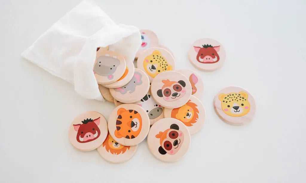 Safari Matching Tiles | Tile Toys | The Baby Penguin