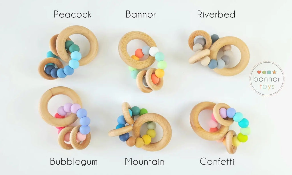 Saturn Ring Wooden Baby Teether | Made in the USA | Pacifiers & Teethers | The Baby Penguin