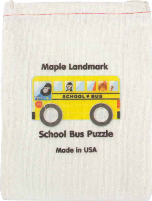 School Bus Jigsaw Puzzle | Sustainable Toy | USA Made