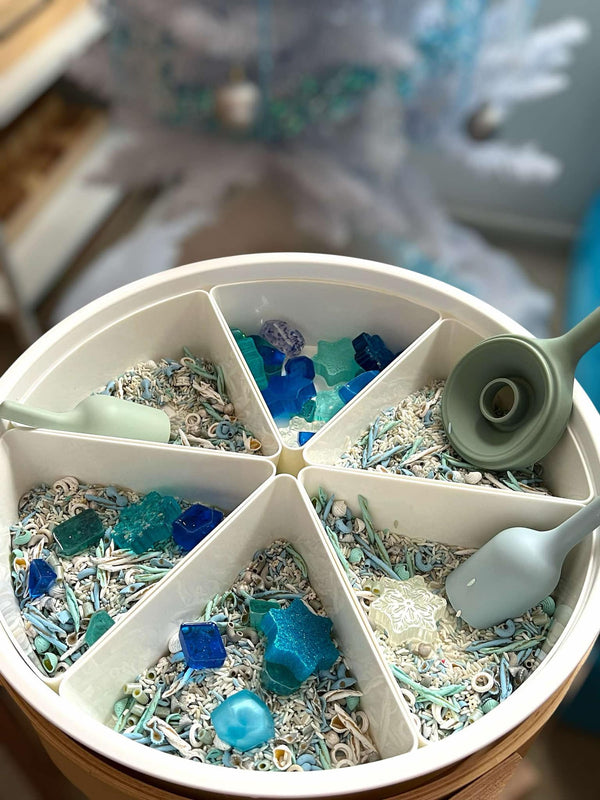 Sensory Play Tray with Removable Compartments and Lid |  | The Baby Penguin