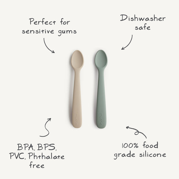 Silicone Feeding Spoons | silicone tableware | The Baby Penguin