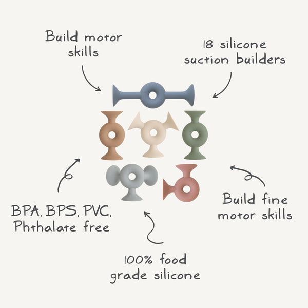 Donut Silicone Suction Builders | Bath Toys | The Baby Penguin