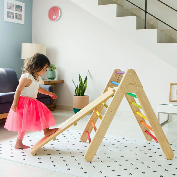SMALL CLIMBING FOLDABLE TRIANGLE WITH REVERSIBLE RAMP by Wiwiurka Toys Wiwiurka Toys
