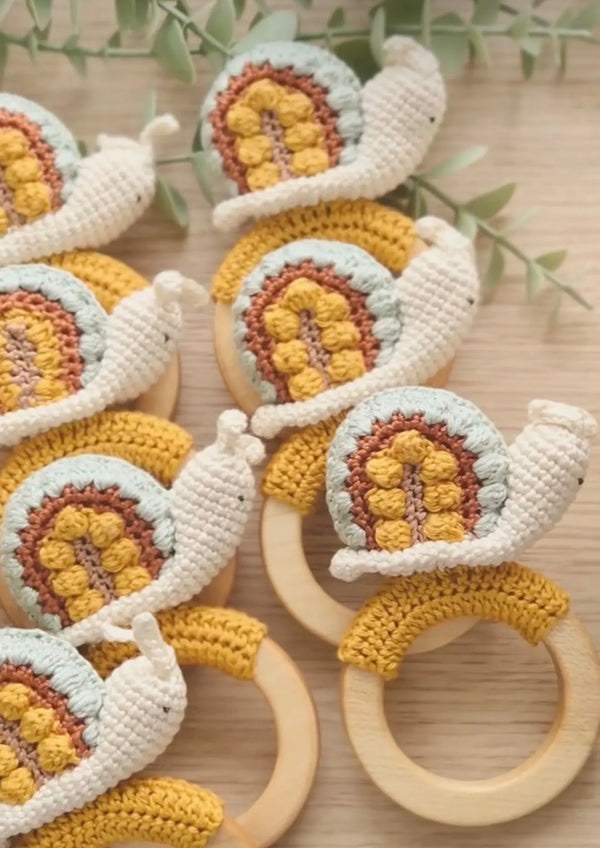 Snail - Nature Inspired Gender Neutral Rattle