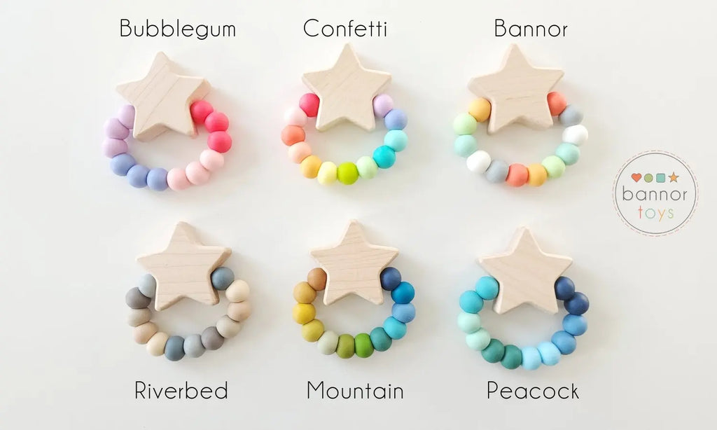 Star Charm Teether | Made in the USA | Teether | The Baby Penguin