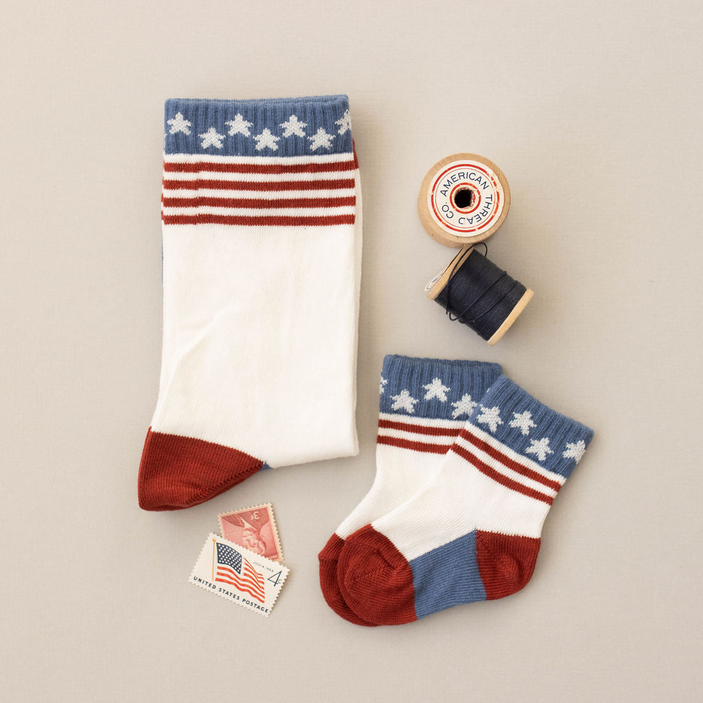 Stars and Stripes Sock ADULT - The Baby Penguin