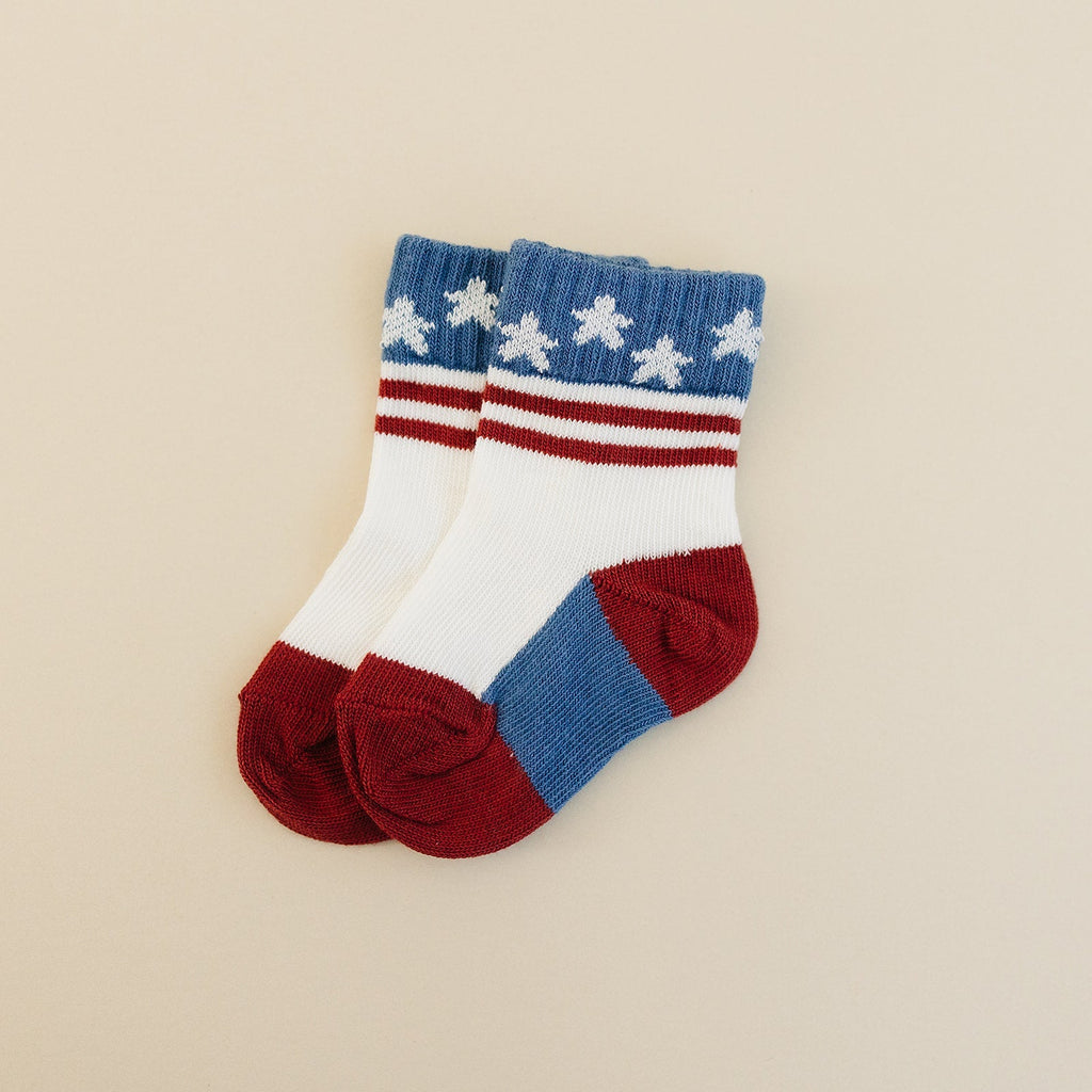 Stars and Stripes Sock - The Baby Penguin