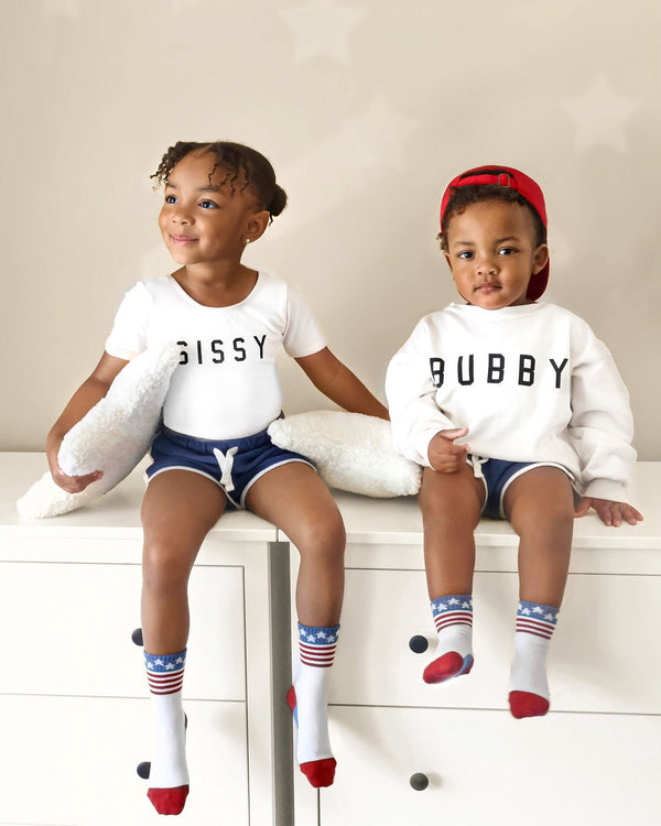 Stars and Stripes Sock - The Baby Penguin