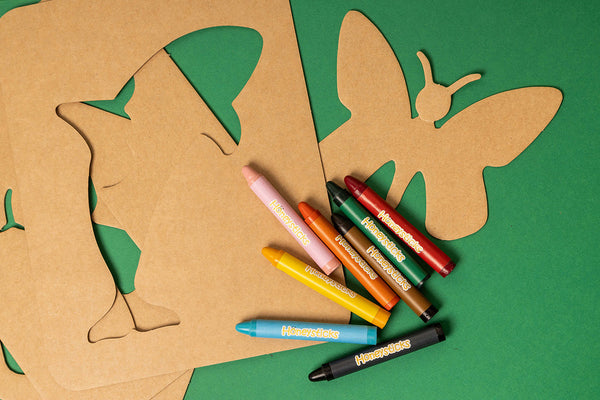 Stencils and Crayons Activity Set | Art Kit | The Baby Penguin