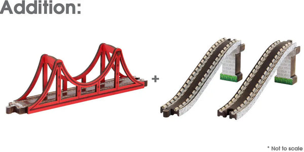 Suspension Bridge | USA NameTrains | Wooden Trains Maple Landmark