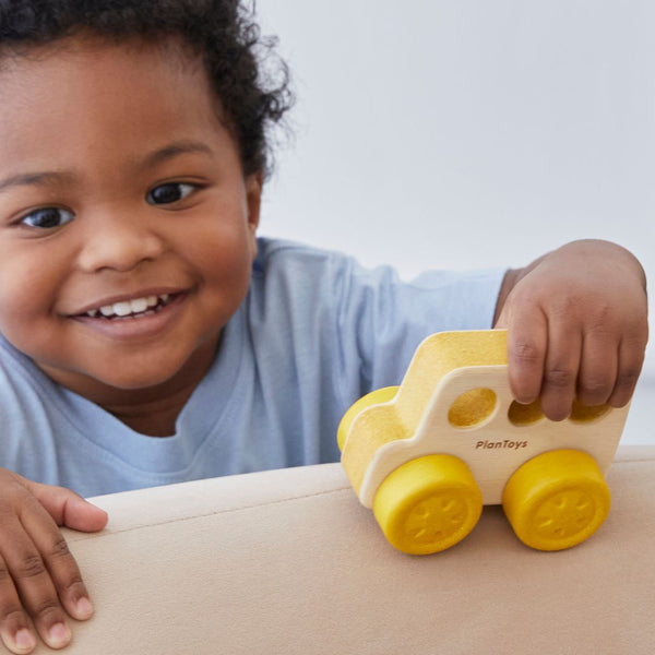 Timber Trail Bus - Top Sustainable Toy - PlanToys USA - The Baby Penguin