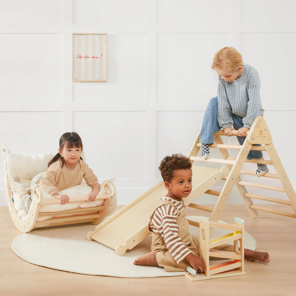 Tiny Land® 7-in-1 Montessori Climbing Set with Play Pad | climbing set | The Baby Penguin