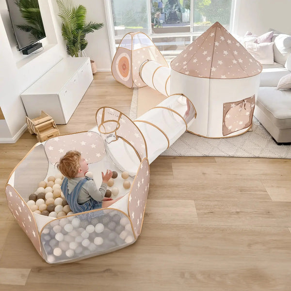 Tiny Land® Discovery 5-in-1 Play Tunnel With no Balls | Play Tents & Tunnels | The Baby Penguin